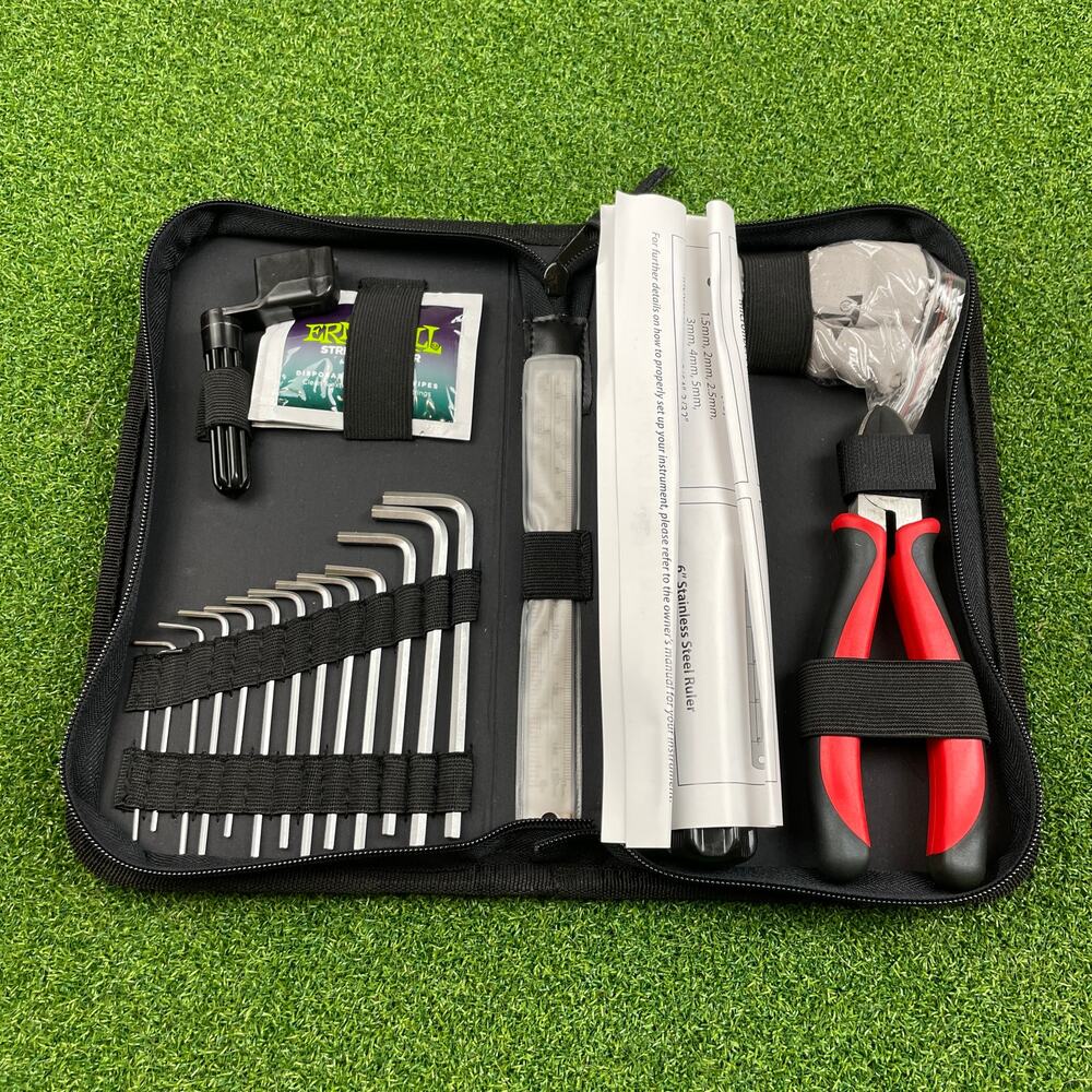 Ernie Ball Musician's Tool Kit Guitar Bass Cleaning Maintaining Setting up